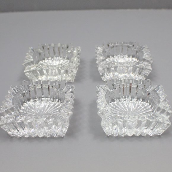Antique Heisey Lead Crystal Personal Ashtray - Picture 1 of 3